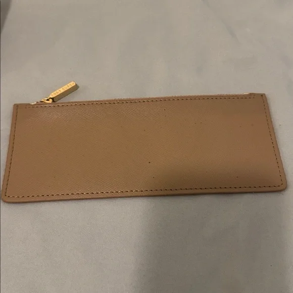 Tory Burch Women’s Purple And Gold Leather Envelope Wallet - Picture 5 of 5